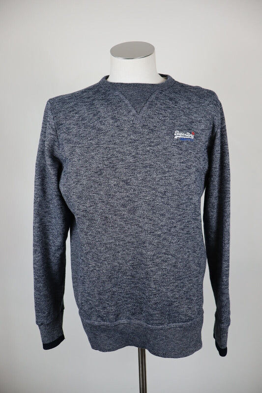 SUPERDRY FELPA MAGLIA UOMO Tg L MAN SPORT JACKET SWEATSHIRT VINTAGE COTONE