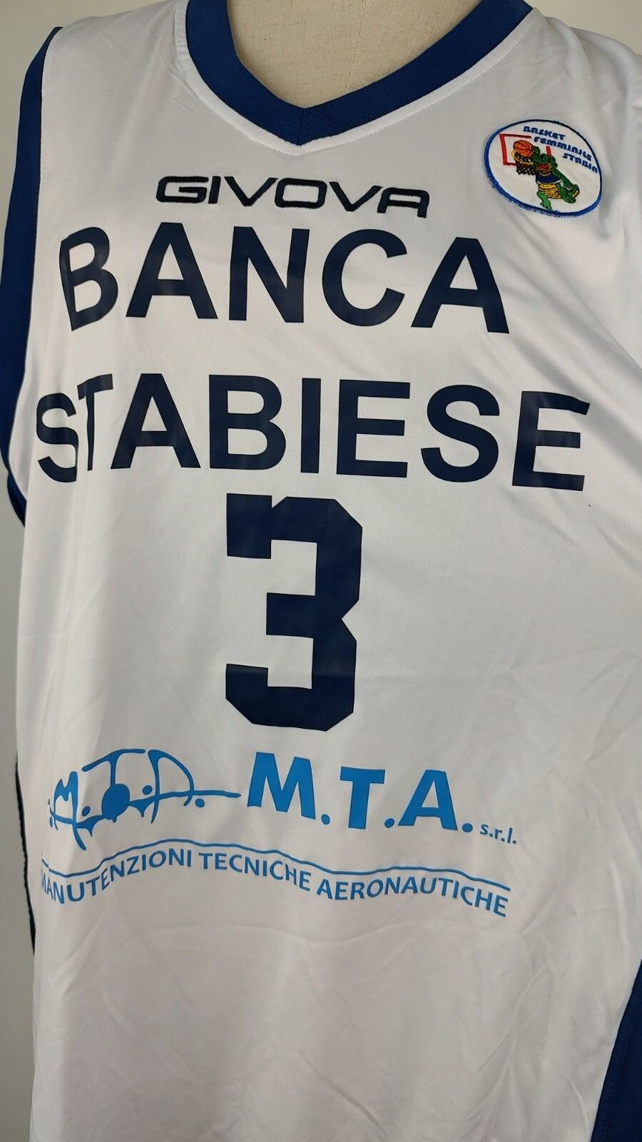 GIVOVA STABIA N. 3 CANOTTA MAGLIA DONNA BASKET INDOSSATA TG M SPORT