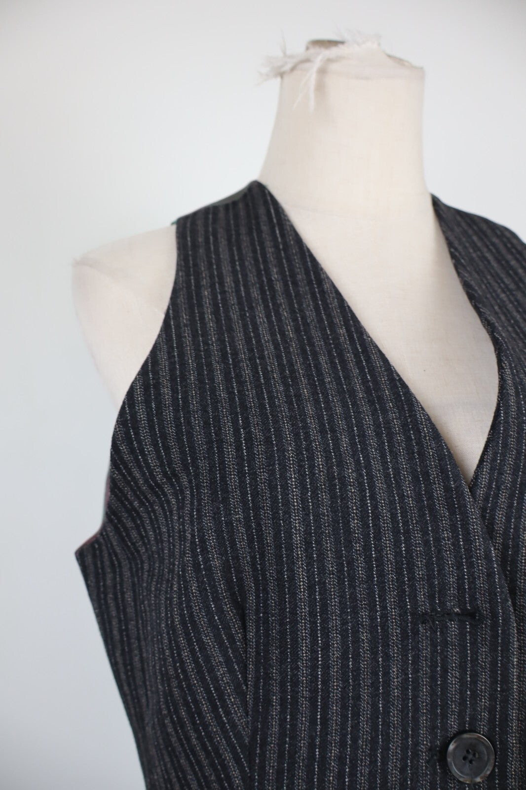 MAX MARA SMANICATO GILET DONNA Tg 46 WOMAN CASUAL VINTAGE JACKET SOTTOGIACCA