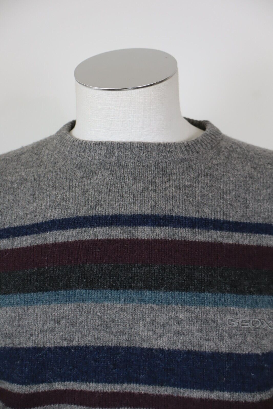 GEOX MAGLIONE LANA D'AGNELLO VINTAGE UOMO Tg. L MAN SWEATER CASUAL