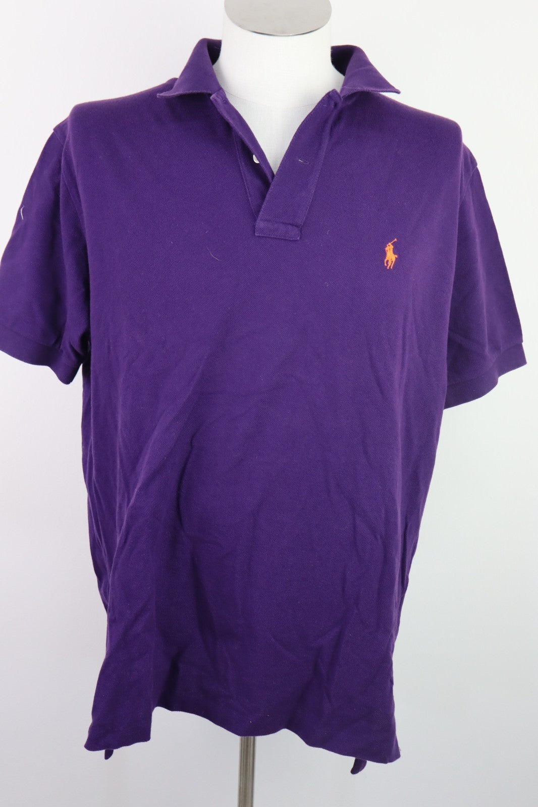 RALPH LAUREN MAGLIA POLO UOMO COTONE TG L MAN COTTON SHIRT CASUAL VINTAGE LOGO