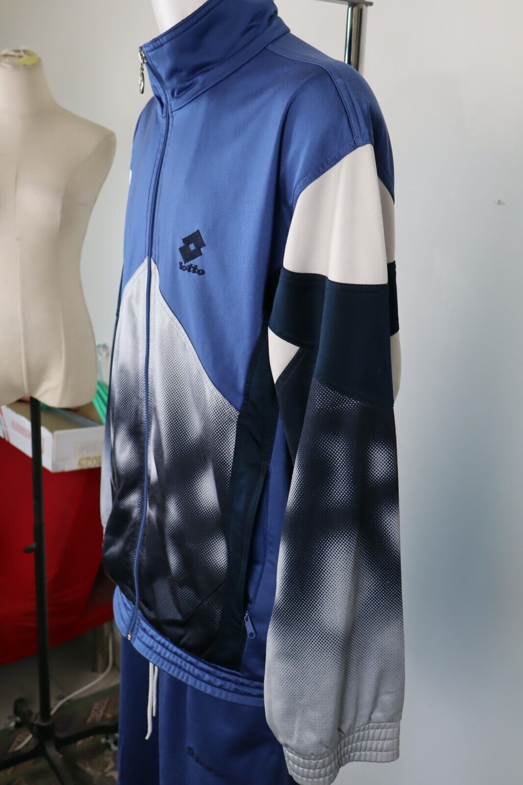 LOTTO TUTA COMPLETA DUE PEZZI Tg. 52 TRACKSUIT JACKET PANTS UOMO SPORT
