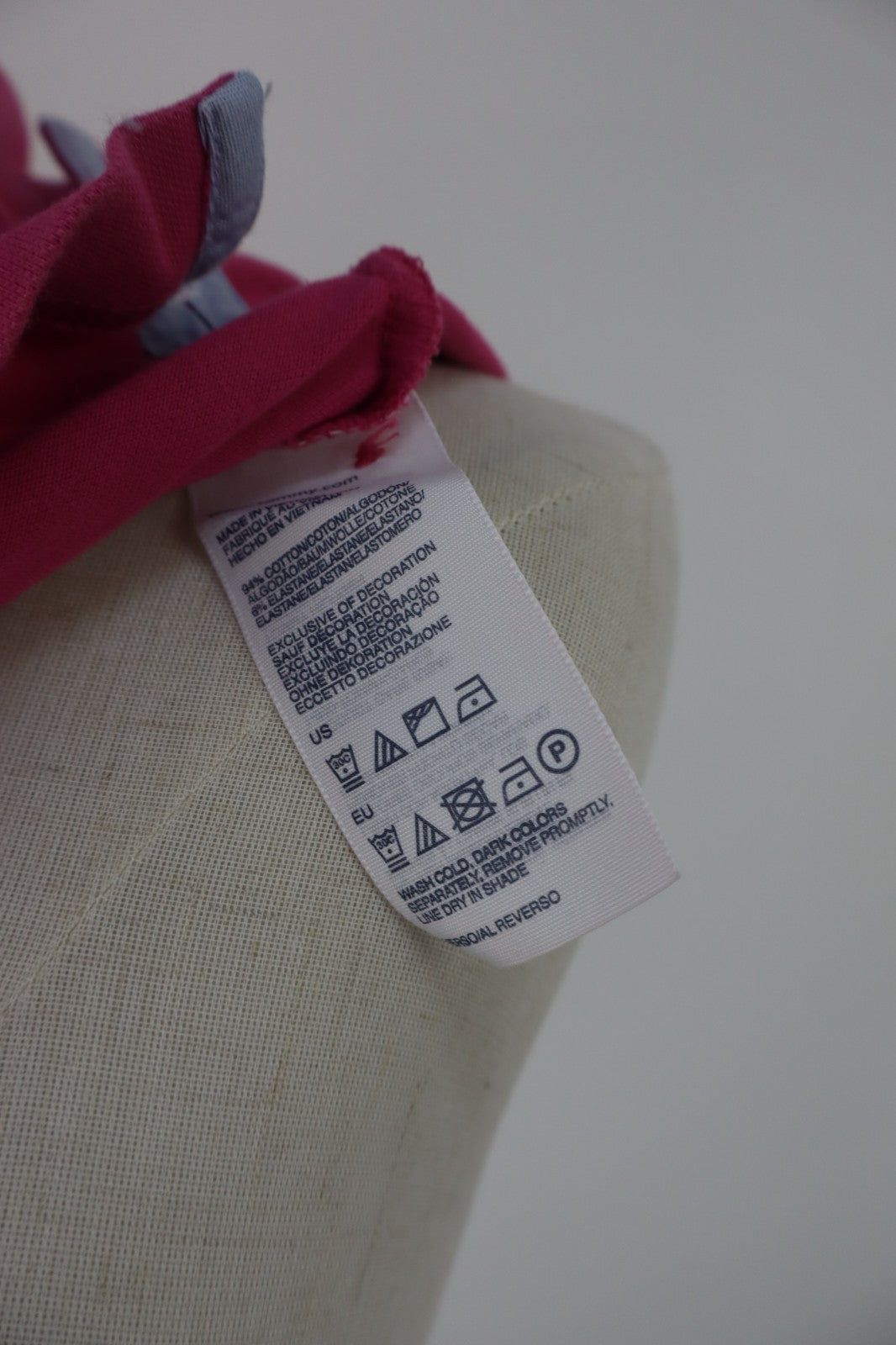 TOMMY HILFIGER POLO MAGLIA DONNA COTONE TG. XS WOMAN SHIRT CASUAL VINTAGE
