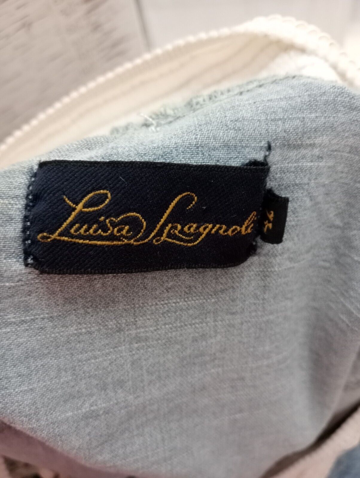 LUISA SPAGNOLI GIUBBINO JEANS DENIM DONNA Tg 42 WOMAN COTONE COTTON VINTAGE