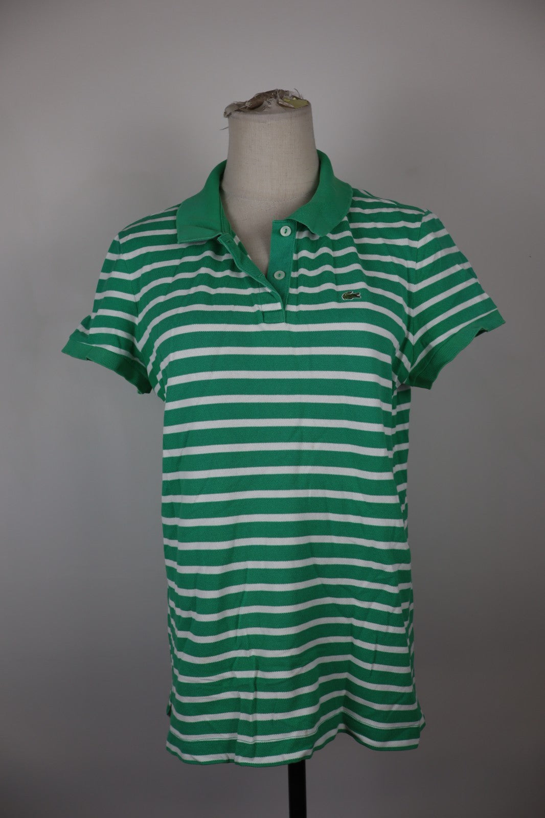 LACOSTE POLO MAGLIA DONNA COTONE TG. 46 WOMAN SHIRT CASUAL VINTAGE COTTON LOGO