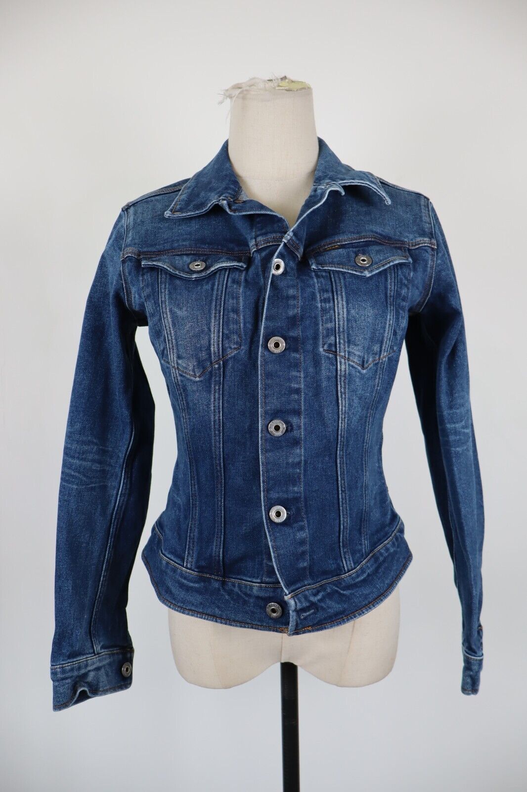 G-STAR JEANS GIUBBINO DONNA M WOMAN CASUAL JACKET COTONE COTTON DENIM VINTAGE