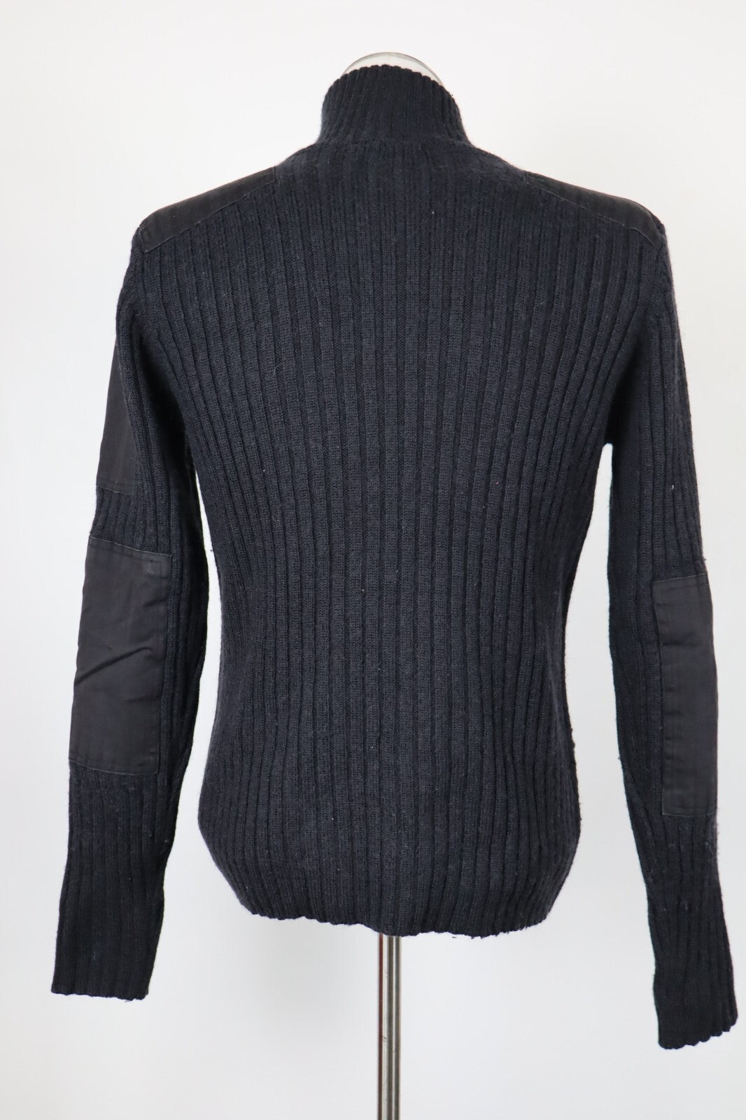 CALVIN KLEIN CK MAGLIONE CON ZIP VINTAGE UOMO Tg. L MAN SWEATER CASUAL LANA
