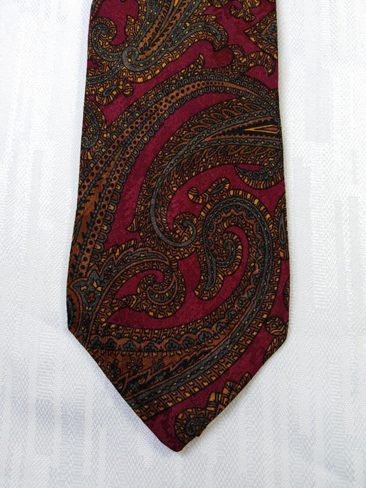 GIANFRANCO FERRE' 100% SETA SILK TIE CRAVATTA NECKTIE ITALY VINTAGE CLASSIC