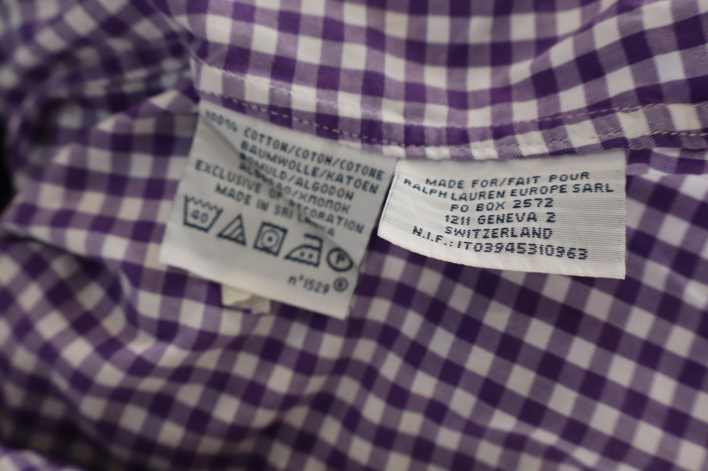 RALPH LAUREN CAMICIA SHIRT UOMO TG. M MAN VINTAGE CASUAL 100% COTONE