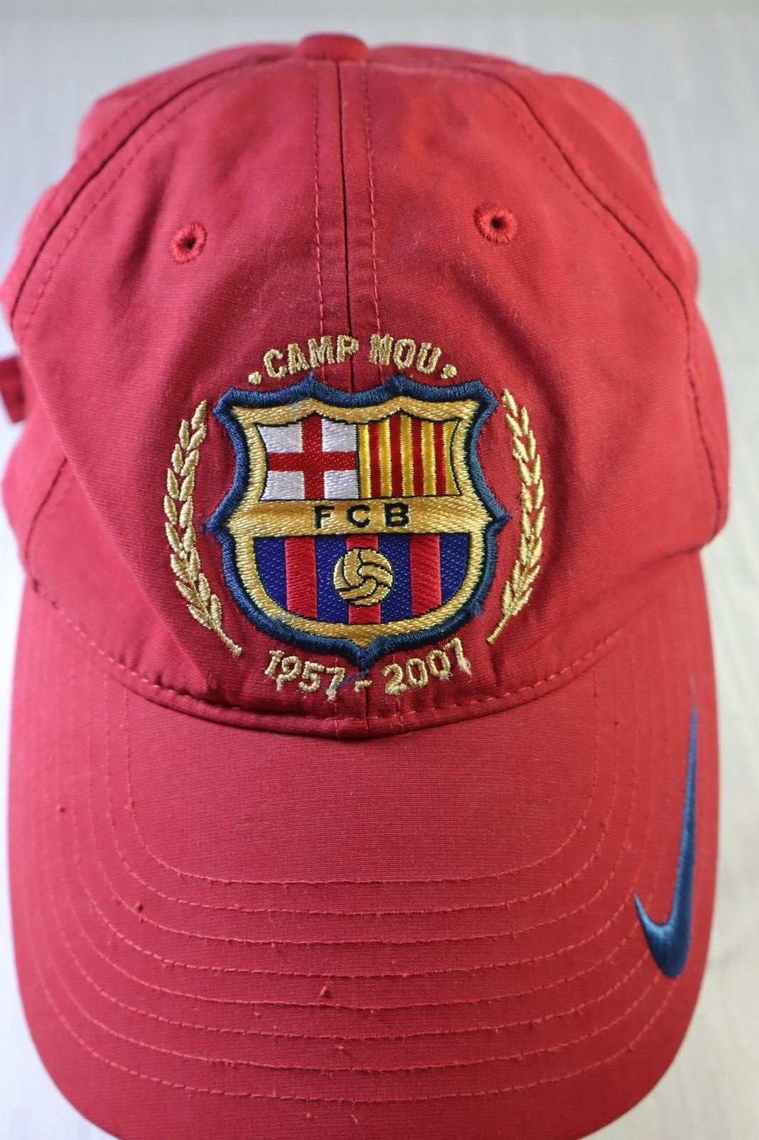 NIKE BARCELLONA CAPPELLO TG. UNICA BERRETTO UOMO DONNA HAT CAP VINTAGE CALCIO