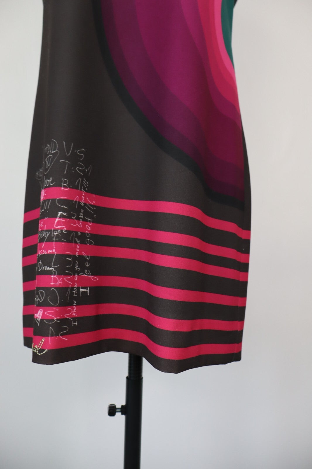 DESIGUAL VESTITO DONNA TG. 42 WOMAN CASUAL VINTAGE DRESS ABITO CERNIERA