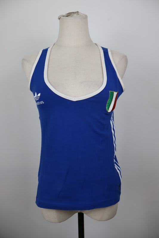 ADIDAS CANOTTA MAGLIA DONNA TG 40 ITALIA WOMAN CASUAL VINTAGE T-SHIRT TOP SPORT