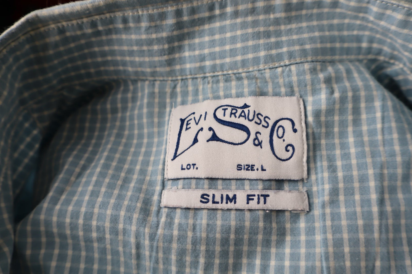 LEVI'S STRAUSS & CO CAMICIA UOMO TG. L SLIM MAN CASUAL VINTAGE MAN COTONE COTTON