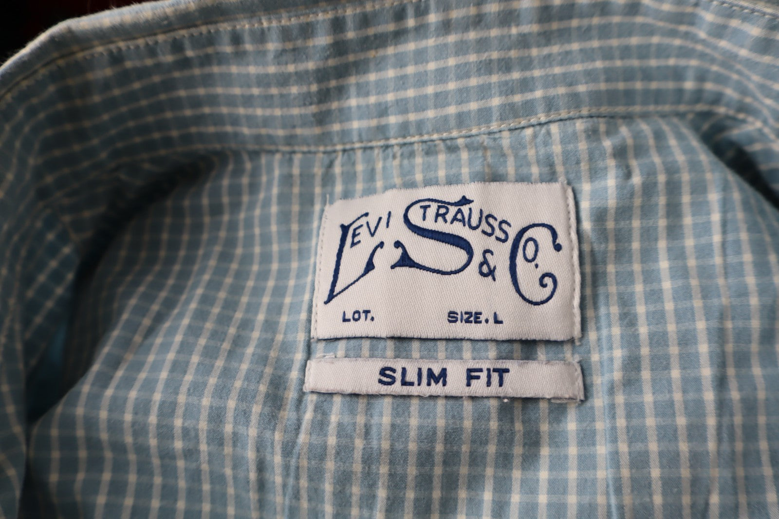 LEVI'S STRAUSS & CO CAMICIA UOMO TG. L SLIM MAN CASUAL VINTAGE MAN COTONE COTTON