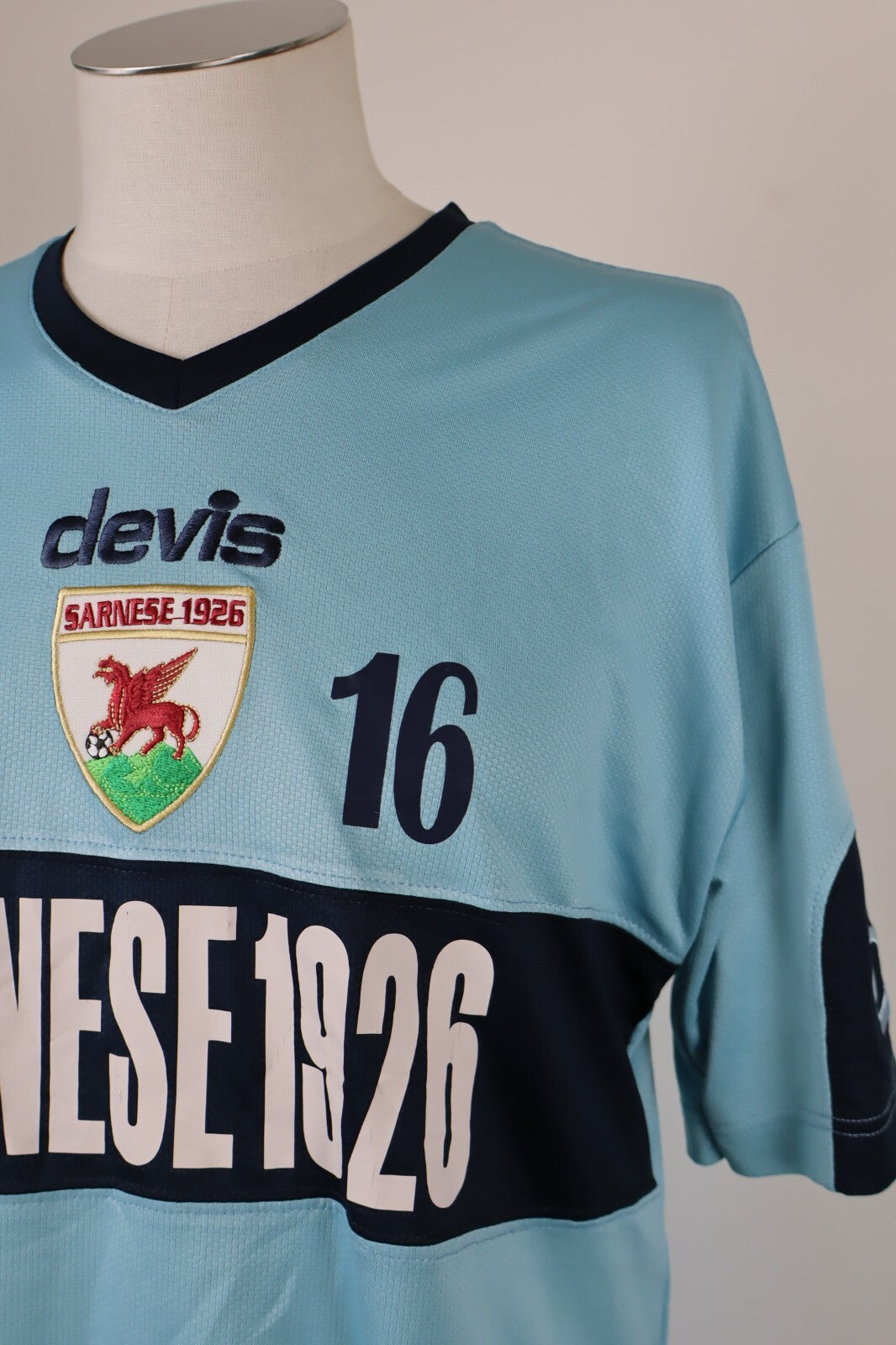 DEVIS SARNESE MAGLIA CALCIO UOMO Tg L SOCCER TRIKOT MAN JERSEY SHIRT SPORT