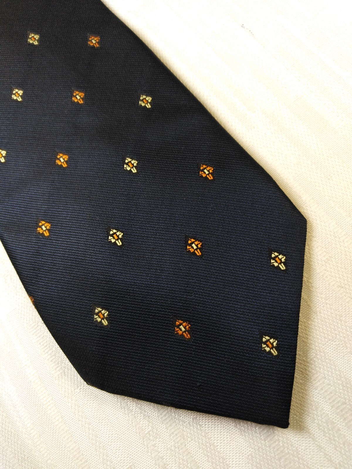 ANDRA CONTE 100% SILK TIE SETA CRAVATTA NECKTIE MADE  ITALY SELF TIPPED