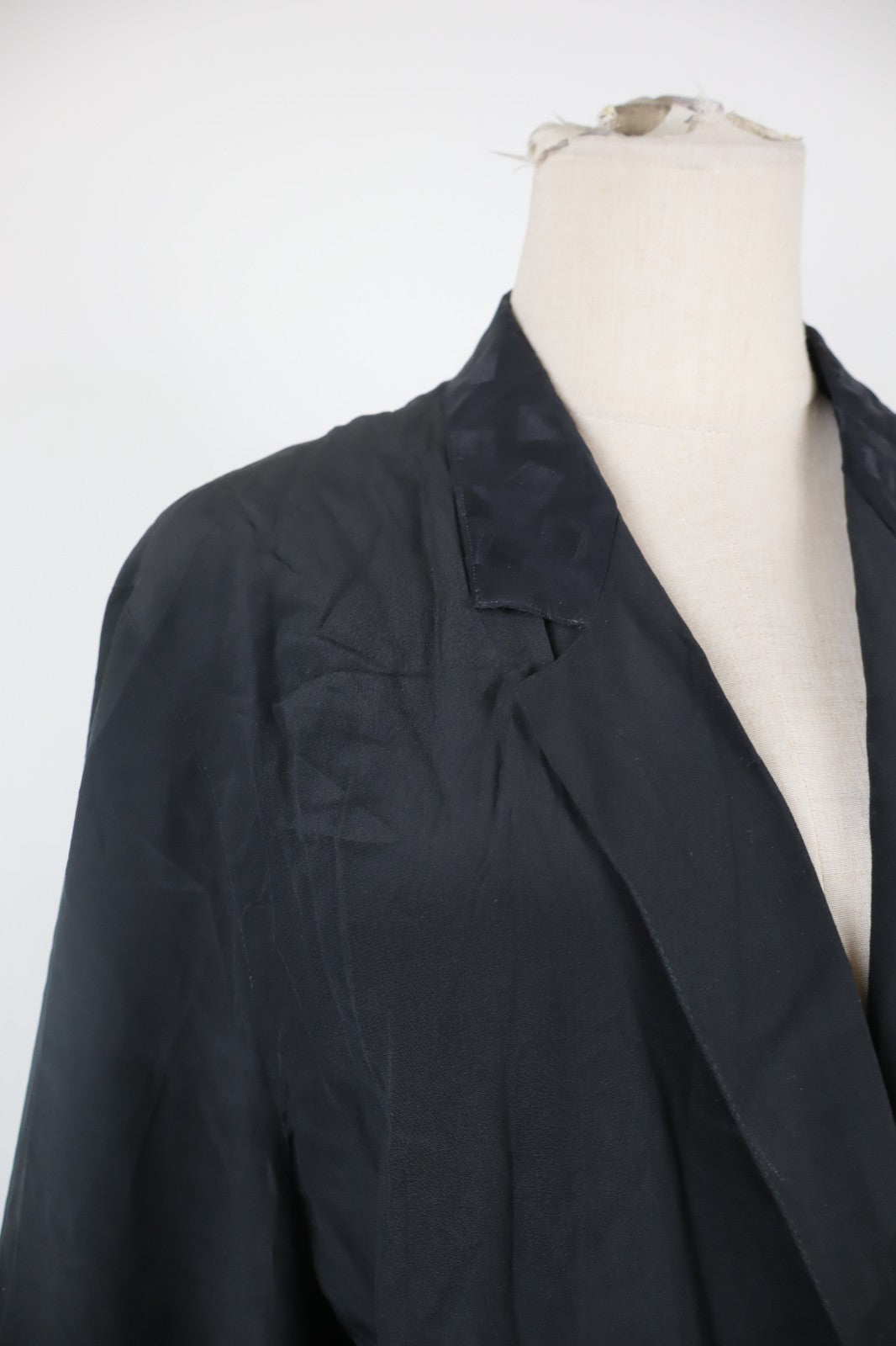 MAX MARA GIACCA BLAZER DONNA Tg XL WOMAN VINTAGE JACKET  SETA SILK UN BOTTONE