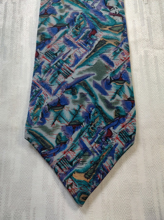 COCKTAIL MOLECULAR 100% SILK TIE SETA CRAVATTA NECKTIE SCOTCH CLASSIC