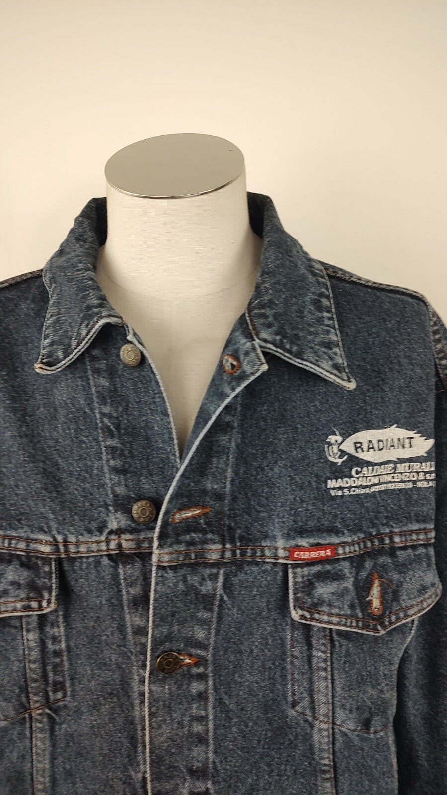 CARRERA JEANS GIUBBINO UOMO Tg XL MAN CASUAL VINTAGE JACKET DENIM