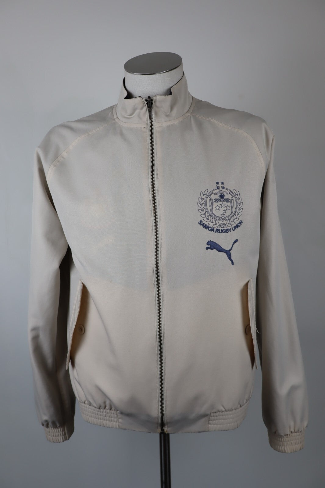 PUMA RUGBY SAMOA FELPA GIACCA UOMO Tg 44 46 MAN VINTAGE SPORT JACKET DOUBLE FACE