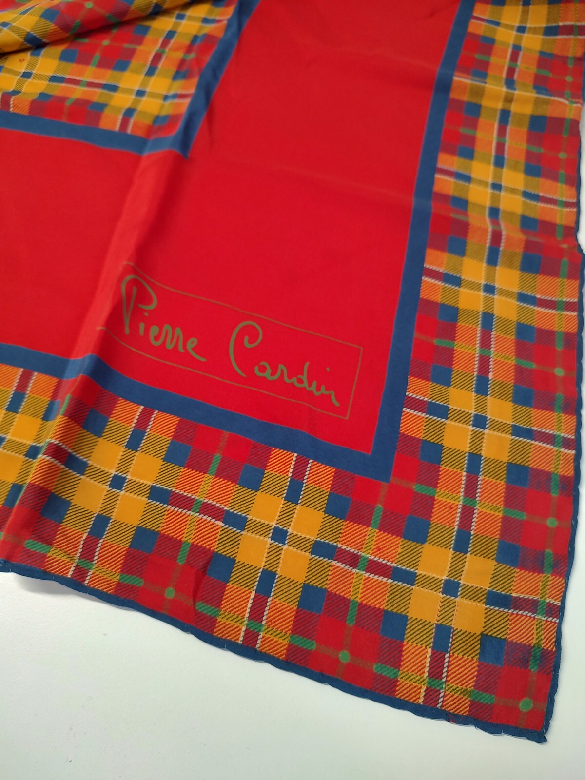 PIERRE CARDIN FOULARD 100% SILK SETA SCARVES SCARF SQUARE MADE ITALY