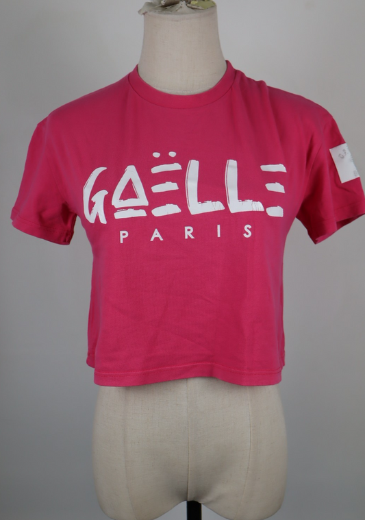GAELLE CROP TOP DONNA TG. 46 WOMEN CASUAL VINTAGE SPORT SWEATSHIRT