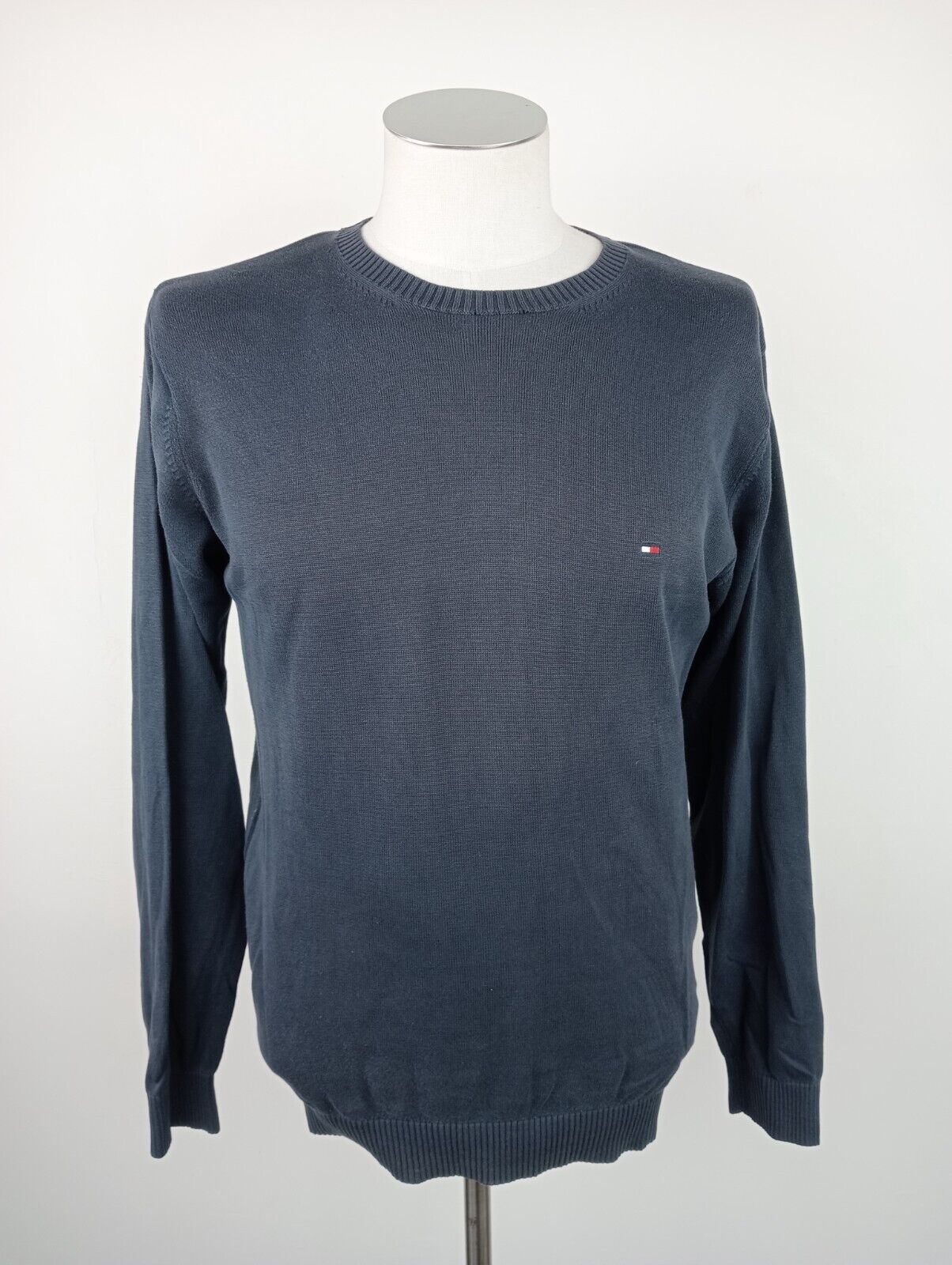 TOMMY HILFIGER MAGLIONE COTONE UOMO TG M MAN SWEATER CASUAL VINTAGE MADE ITALY