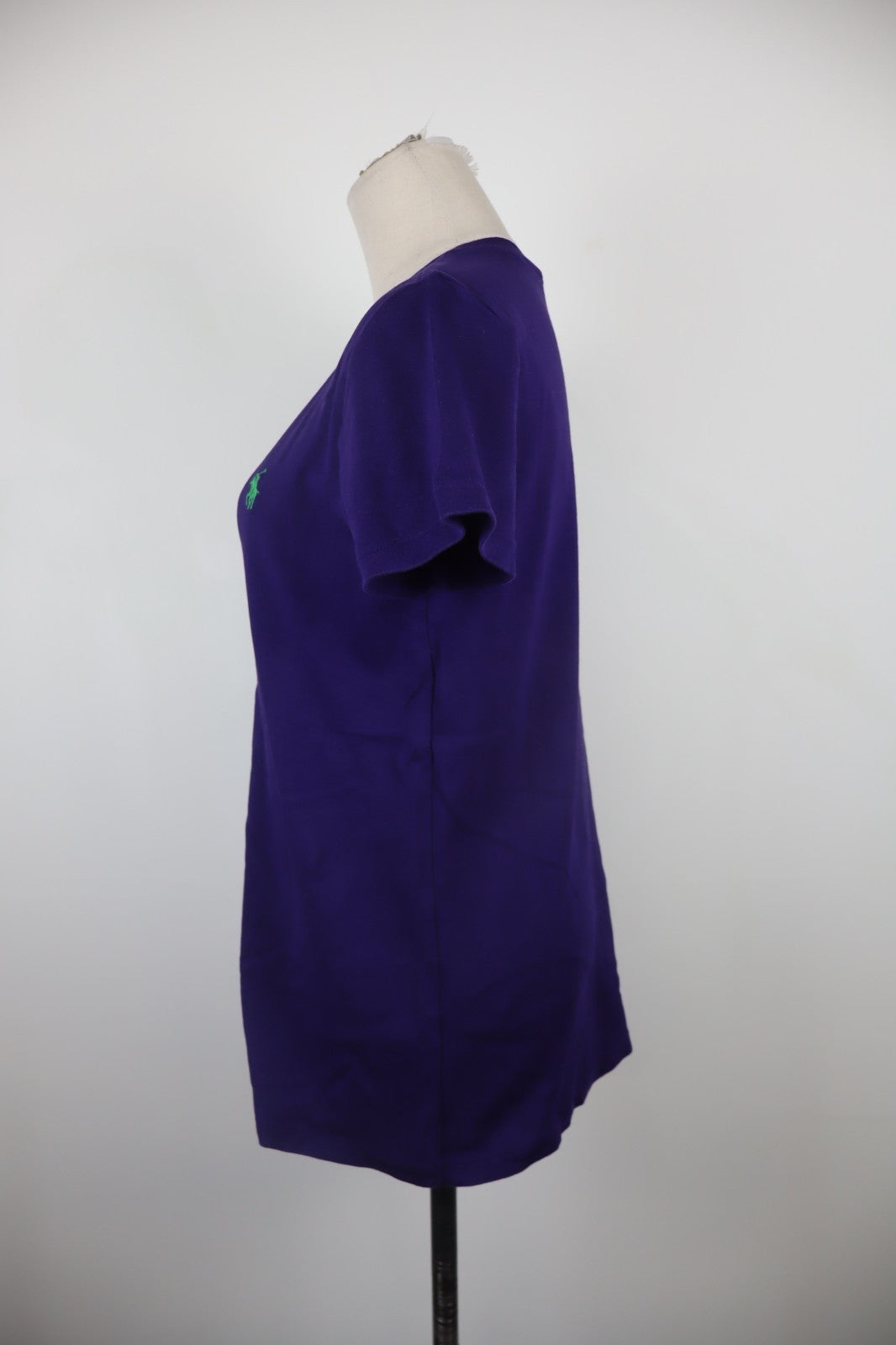 RALPH LAUREN SPORT MAGLIA DONNA TG. XL WOMAN CASUAL VINTAGE T-SHIRT COTONE LOGO
