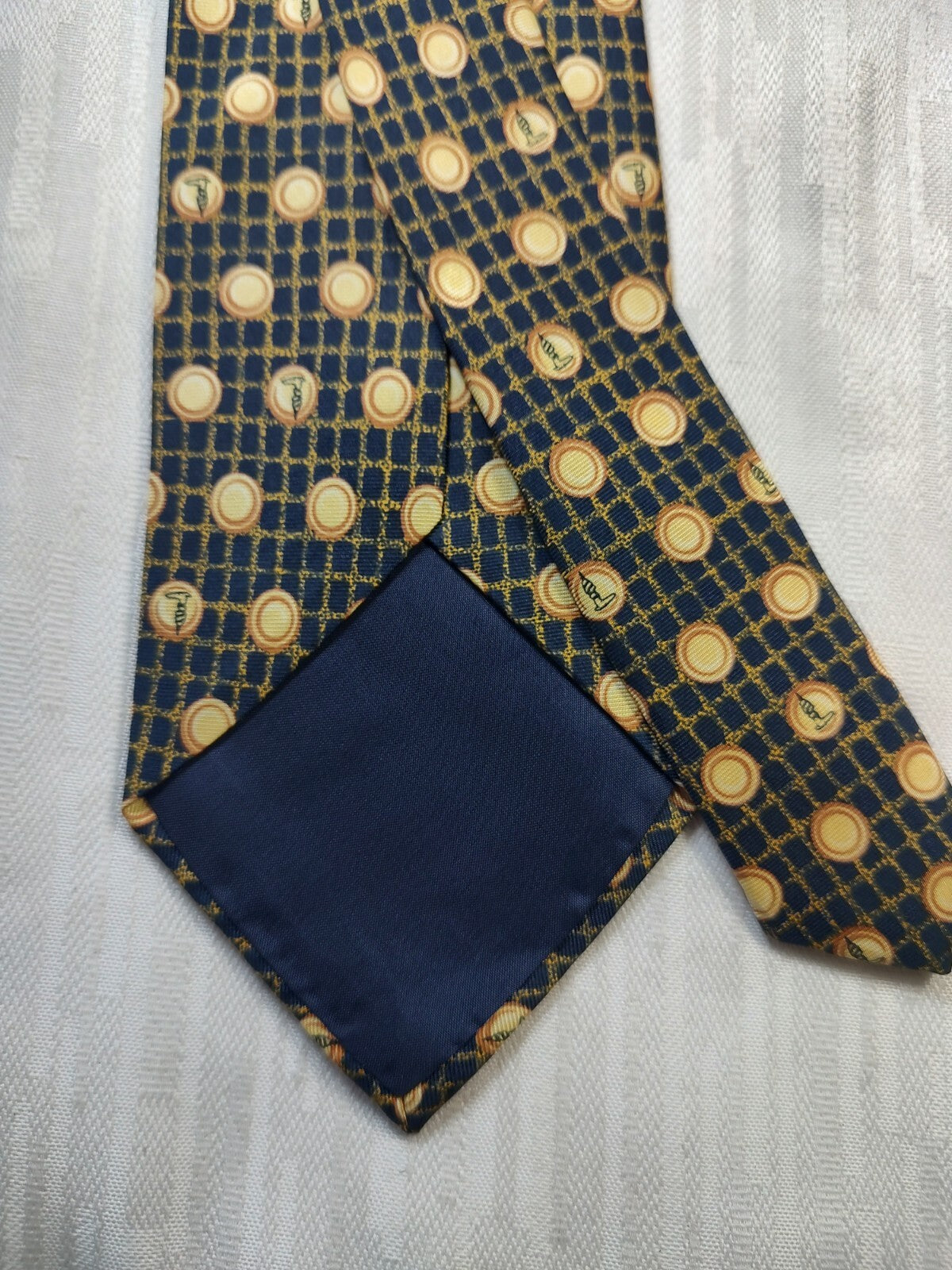 TRUSSARDI 100% SILK TIE SETA CRAVATTA NECKTIE MADE IN ITALY CLASSIC