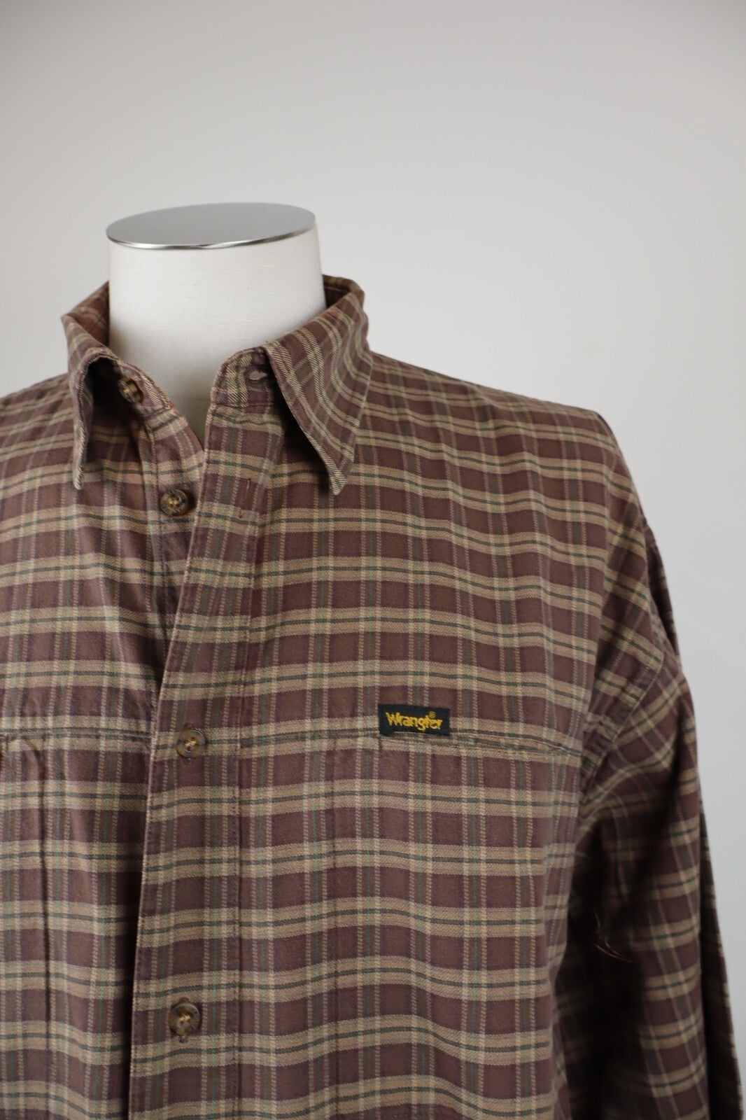 WRANGLER CAMICIA UOMO TG. XL MAN CASUAL VINTAGE SHIRT COTONE COTTON