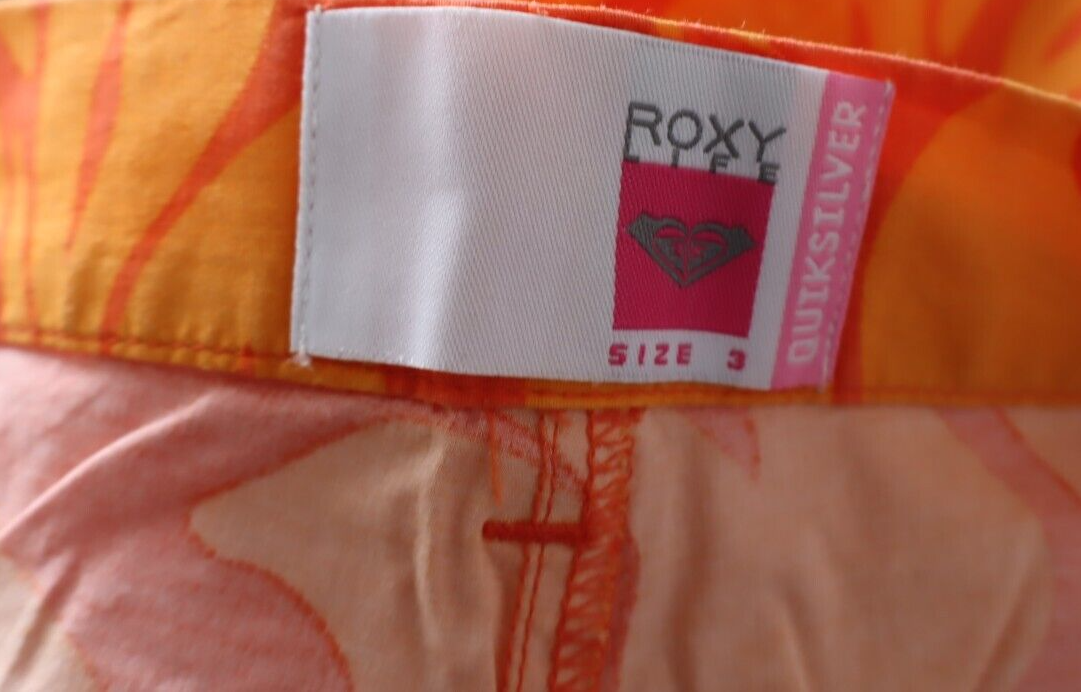 QUIKSILVER ROXY LIVE PANTALONE DONNA TG 3 WOMAN VINTAGE PANTS CASUAL COTONE