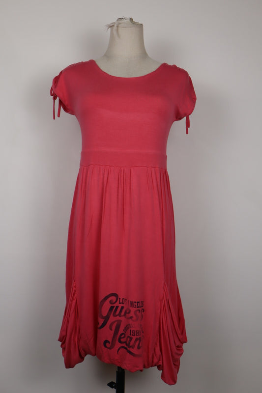 GUESS VESTITO ABITO DONNA TG. S WOMAN CASUAL VINTAGE DRESS ROSA
