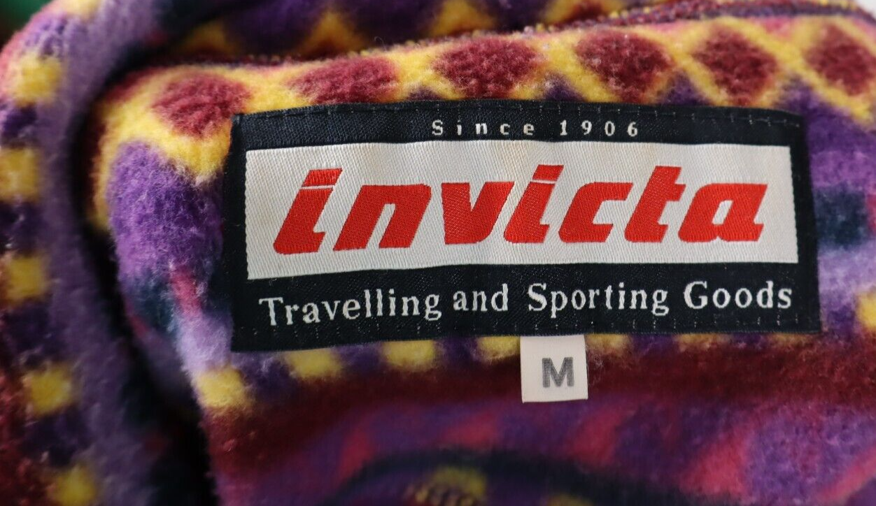 INVICTA FELPA CON ZIP JACKET UOMO Tg M SPORT MAN SWEATSHIRT CASUAL VINTAGE