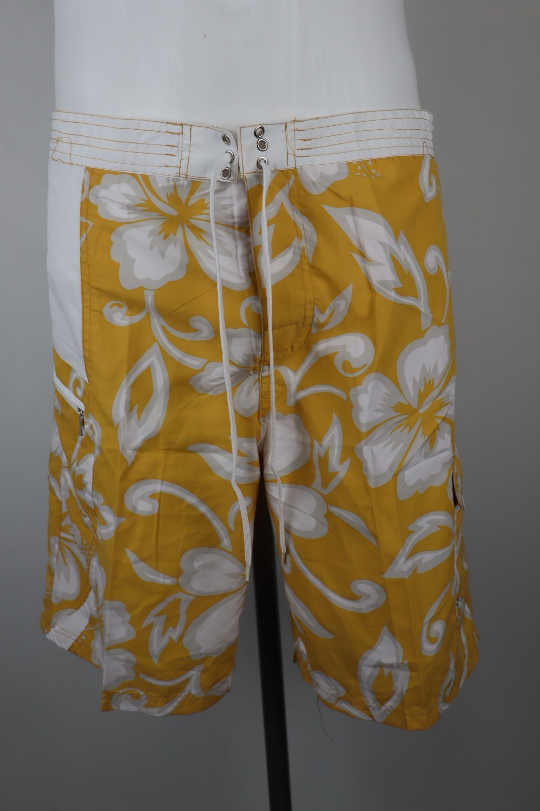 SUNDEK COSTUME PANTALONCINO MARE UOMO TG L MEN SWIMSUIT VINTAGE CASUAL FLOREALE