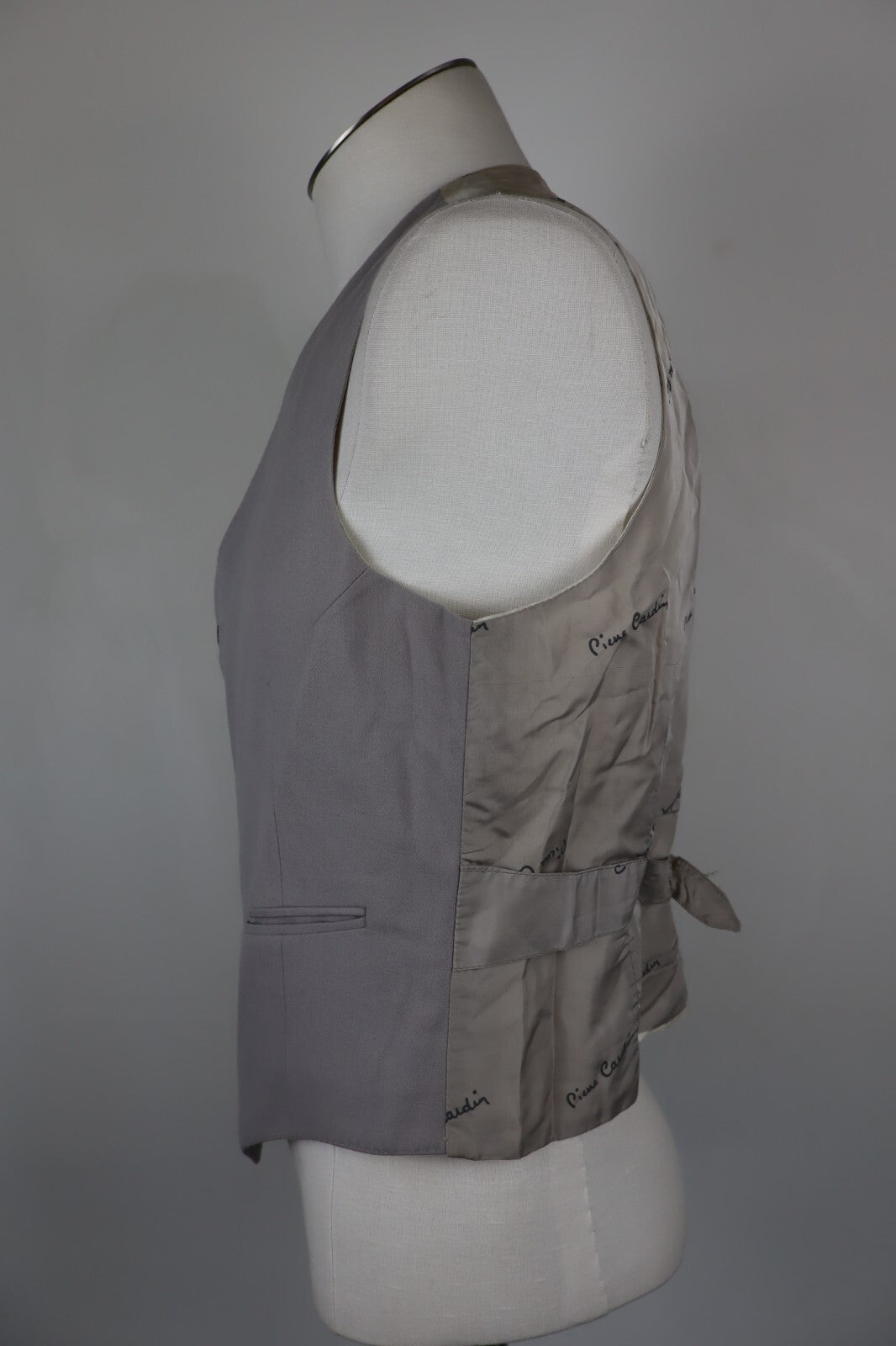 PIERRE CARDIN GILET SMANICATO GIACCA LANA WOOL UOMO TG 44 MAN JACKET VINTAGE