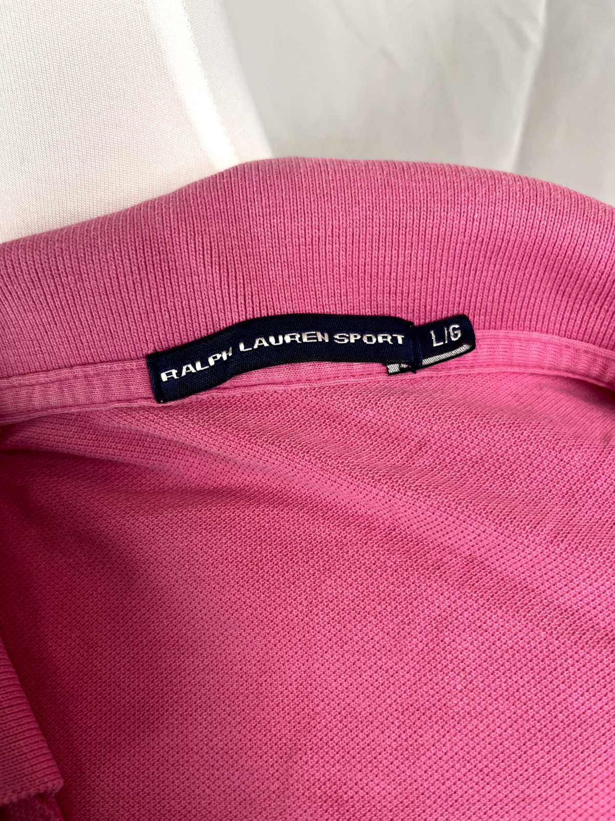 RALPH LAUREN SPORT POLO MAGLIA DONNA COTONE TG. L WOMAN SHIRT CASUAL VINTAGE