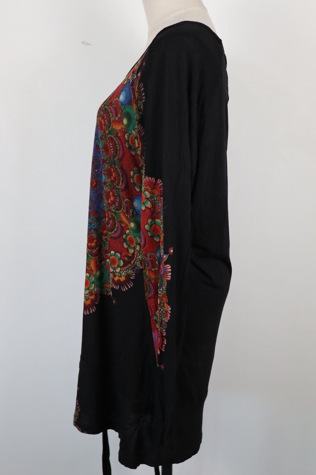 DESIGUAL VESTITO ABITO DONNA TG. 2XL MIDI WOMAN CASUAL VINTAGE DRESS