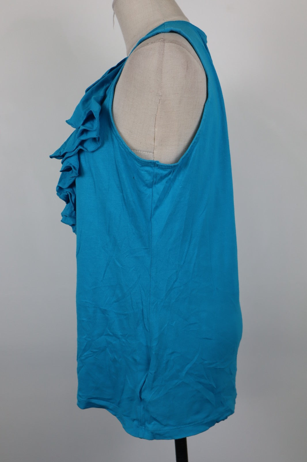 LAUREN RALPH LAUREN  MAGLIA DONNA TG. M WOMAN T-SHIRT CASUAL VINTAGE RUCHE