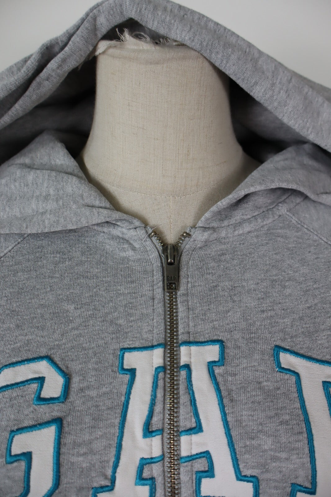 GAP FELPA CAPPUCCIO DONNA Tg M WOMAN CASUAL VINTAGE SPORT SWEATSHIRT COTONE