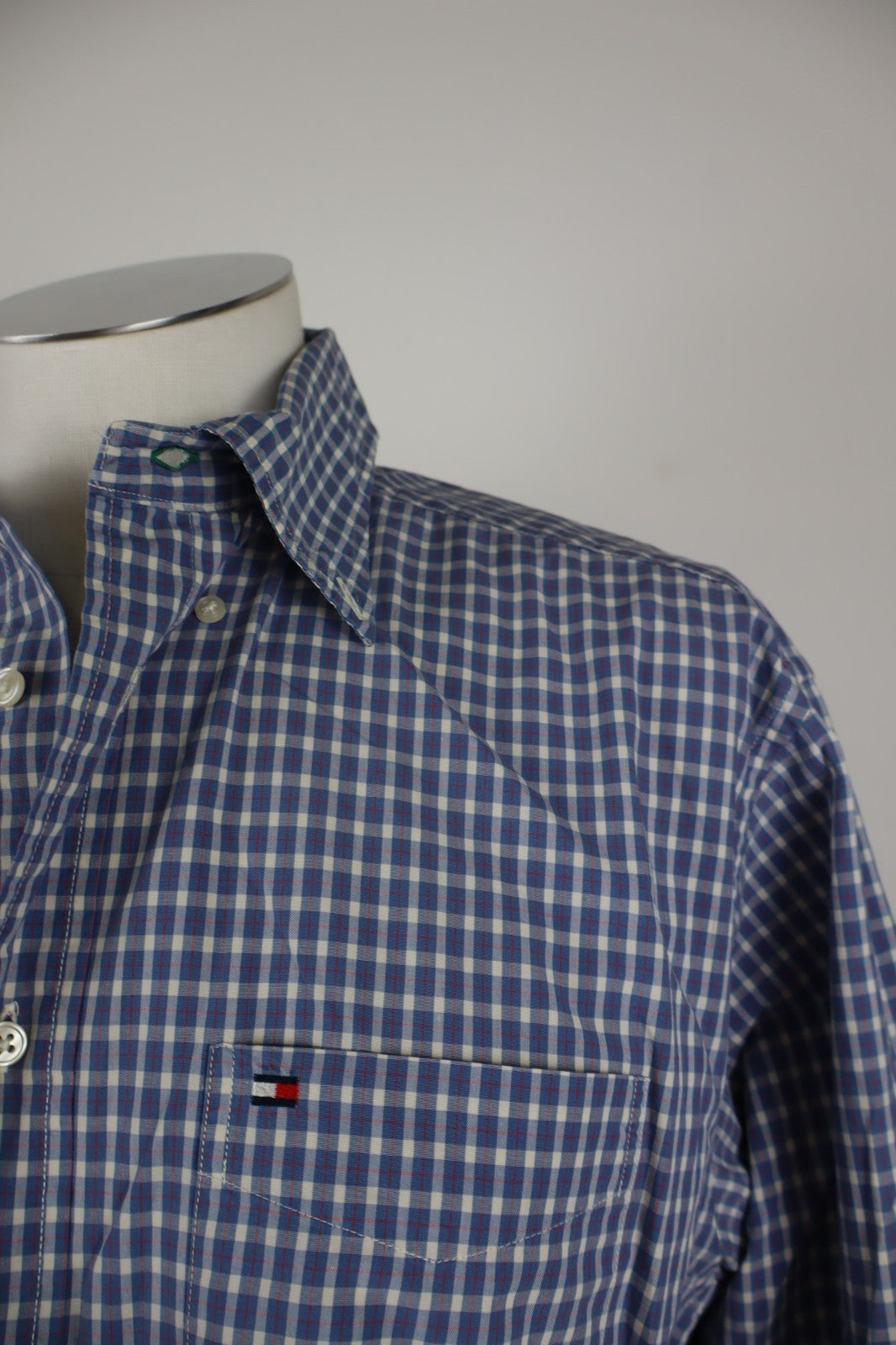 TOMMY HILFIGER CAMICIA UOMO COTONE TG. M MAN CASUAL VINTAGE SHIRT MANICA LUNGA