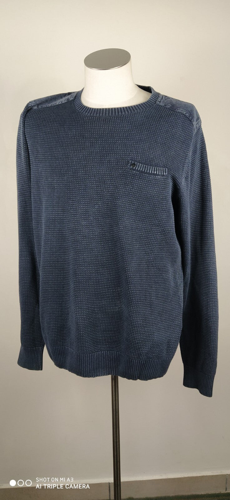 CALVIN KLEIN JEANS MAGLIONE COTONE COTTON VINTAGE UOMO Tg. L MAN SWEATER CASUAL