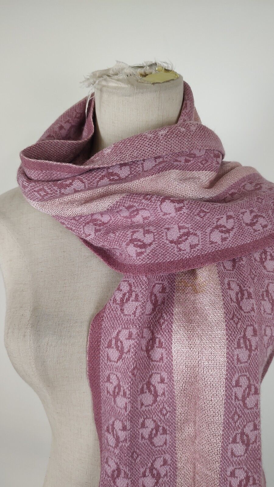 GUESS SCIARPA LANA UOMO DONNA WOMAN MAN VINTAGE CASUAL SCARF