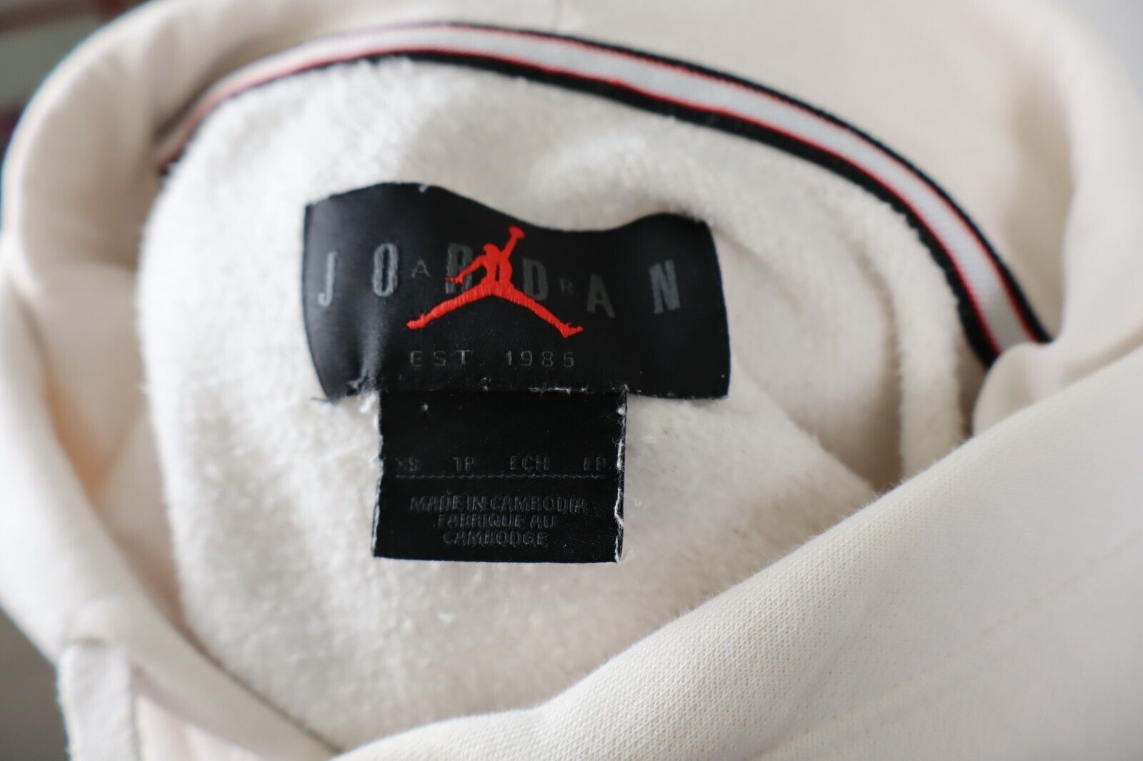 NIKE AIR JORDAN FELPA CAPPUCCIO MAGLIA UOMO Tg XS MAN SPORT  SWEATSHIRT