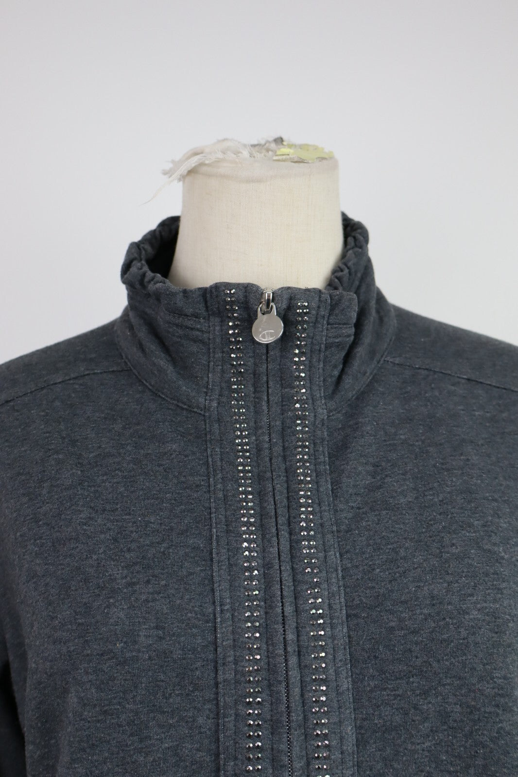 CHAMPION FELPA CON ZIP DONNA Tg M WOMEN CASUAL VINTAGE SPORT SWEATSHIRT