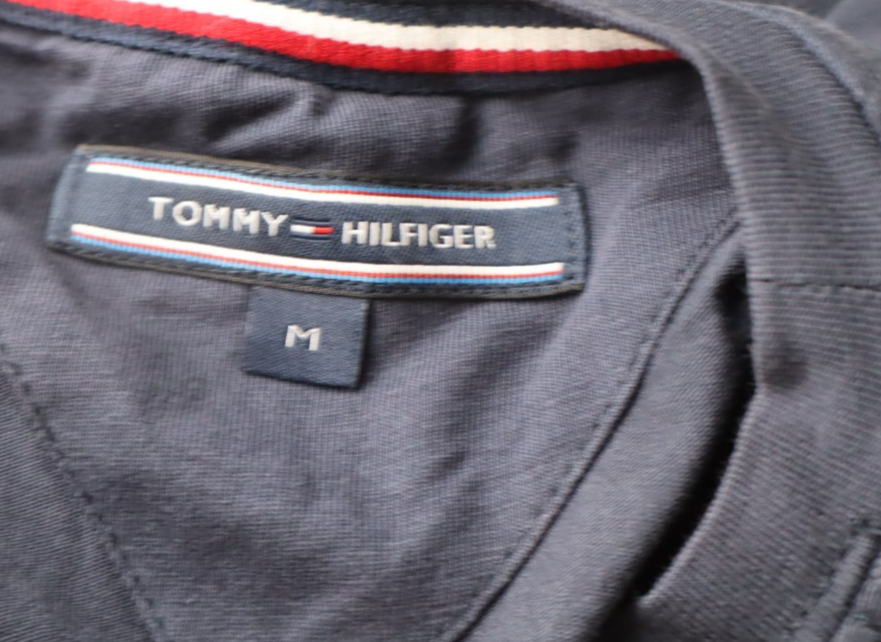 TOMMY HILFIGER MAGLIA UOMO TG M MAN T-SHIRT CASUAL VINTAGE COTONE COTTON BLU