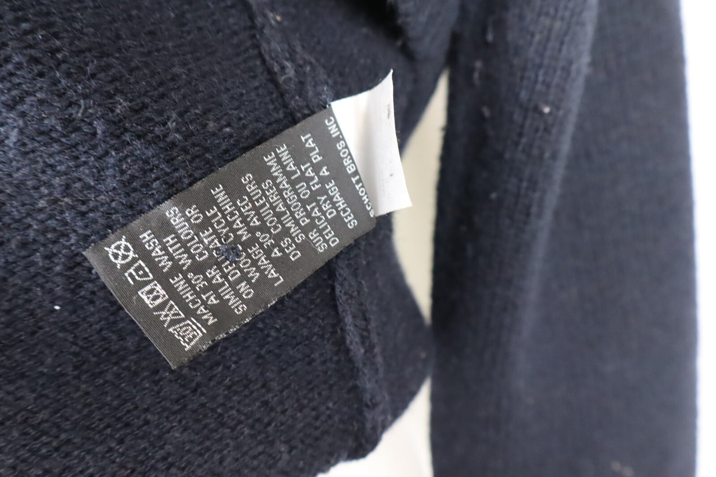 SCHOTT MAGLIONE LANA VINTAGE UOMO Tg. 3XL MAN WOOL SWEATER CASUAL