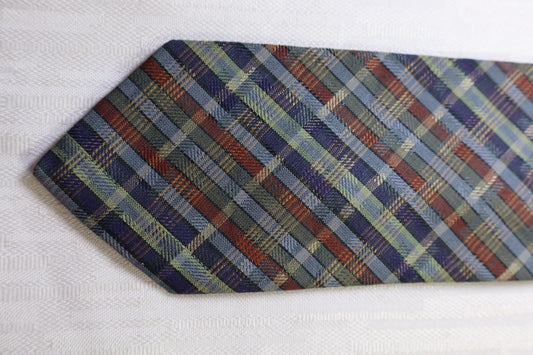 HUBERT MILANO 100%  SILK TIE SETA CRAVATTA NECKTIE MADE IN ITALY CLASSIC