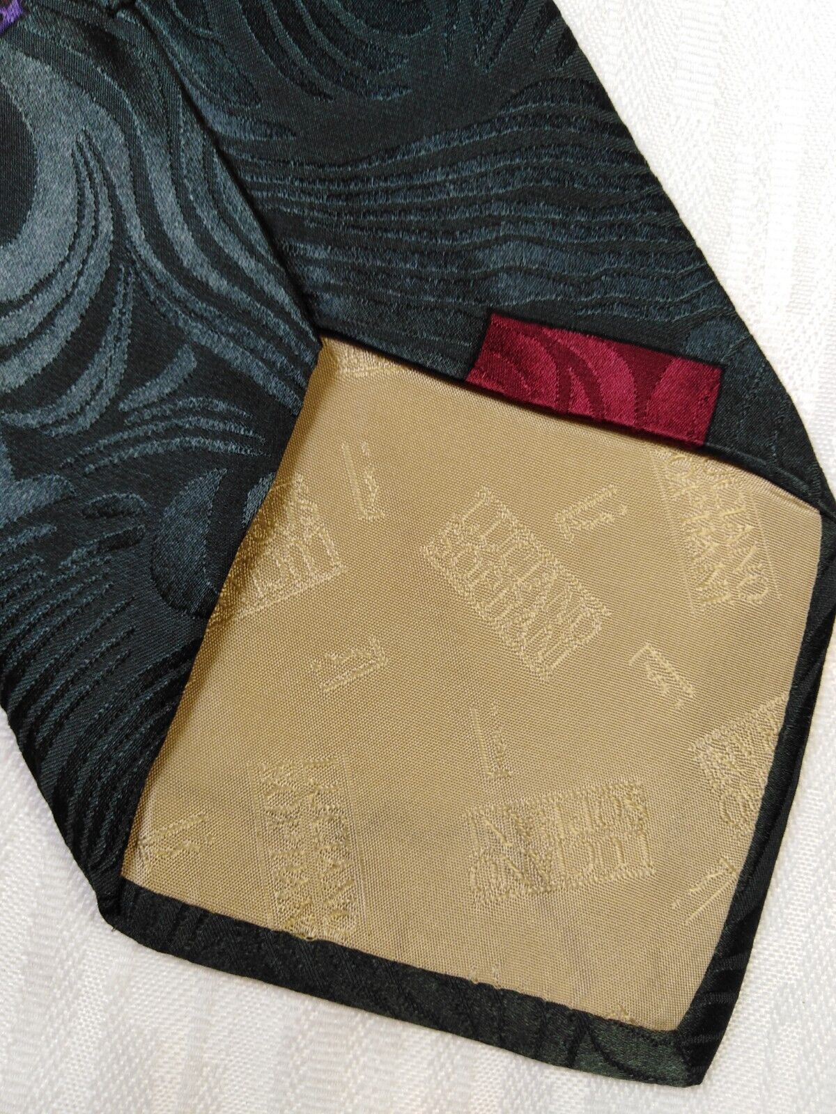 LUCIANO SPORANI 100% SETA SILK TIE CRAVATTA NECKTIE ITALY VINTAGE CLASSIC