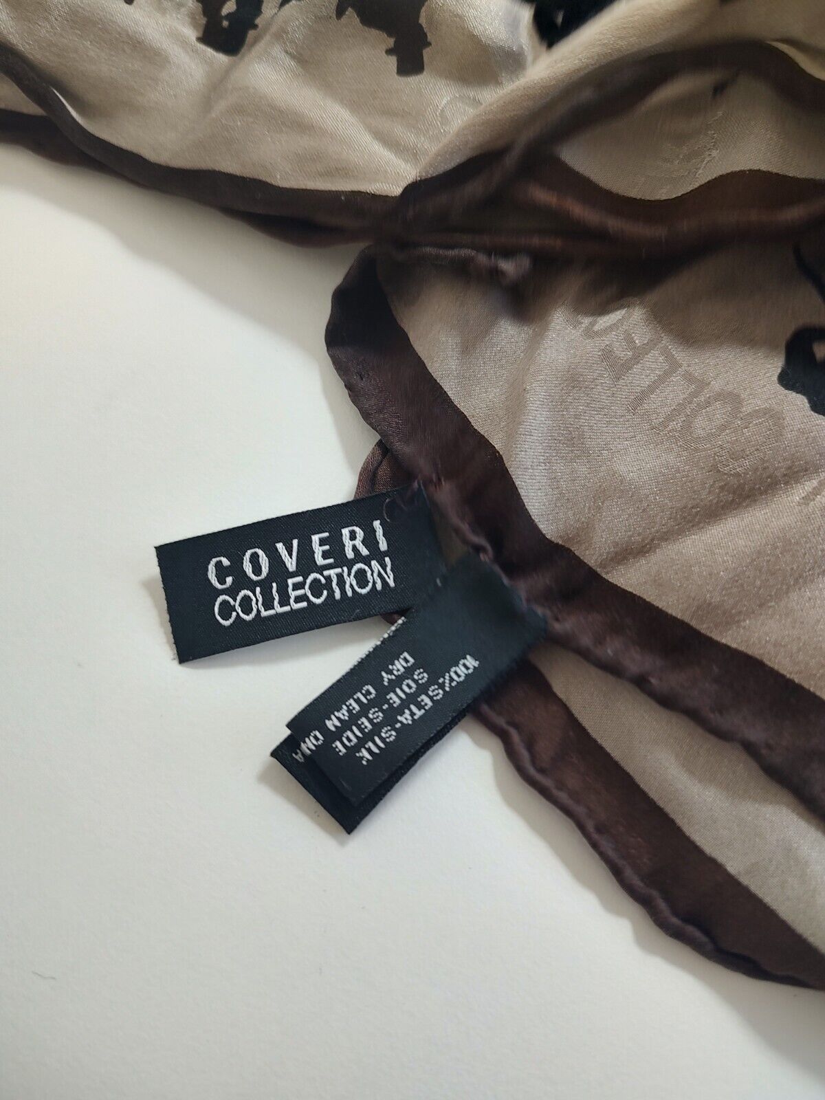 COVERI COLLECTION FOULARD 100% SILK SETA SCARVES SCARF SQUARE MADE ITALY UNISEX