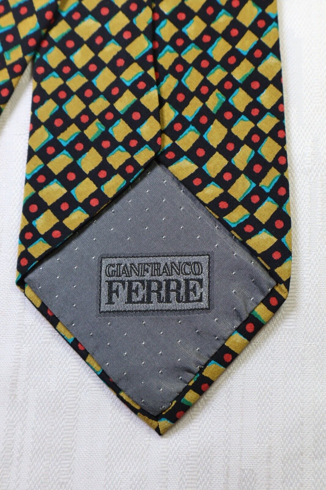 GIANFRANCO FERRE' 100% SETA SILK TIE CRAVATTA NECKTIE ITALY VINTAGE CLASSIC UOMO